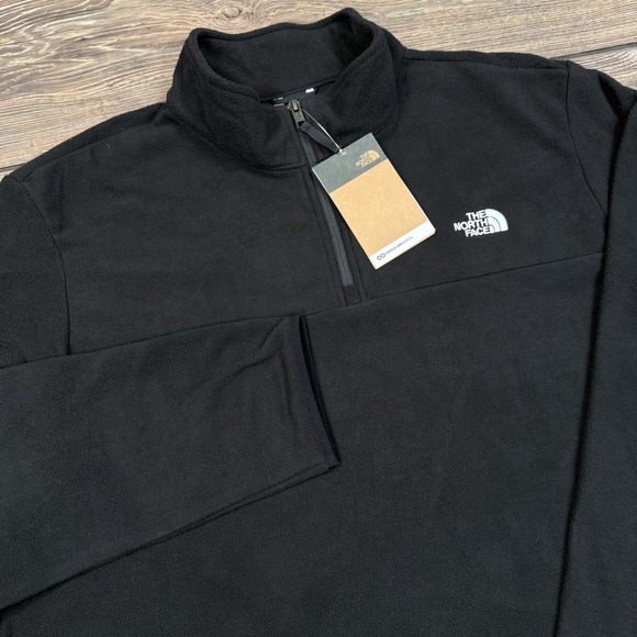 The North Face Men's Black TNF Anchor 1/4 Zipper Pullover Jacket Size XXL NEW